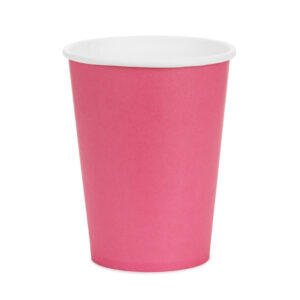 Paper cups, dark pink 6pcs