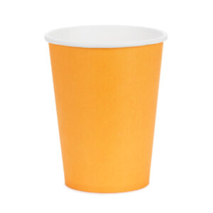 Paper cups, light orange 6pcs