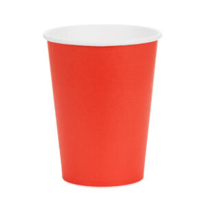 Paper cups, red 6pcs