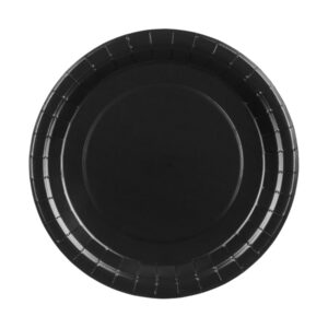 Paper plates, black 23cm