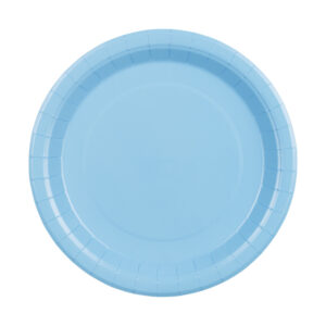 Paper plates, light blue 23cm
