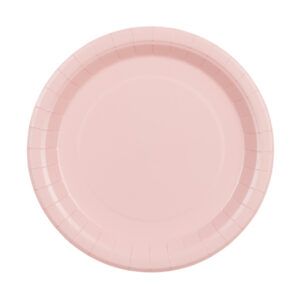 Paper plates, light pink 23cm
