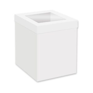 Simply Making Tall Cake Box Window White 40 x 40 x 30 cm