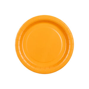 Small plates, light orange 6pcs