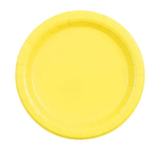 Small plates, yellow 6pcs