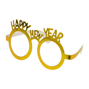 Happy new year paper glasses
