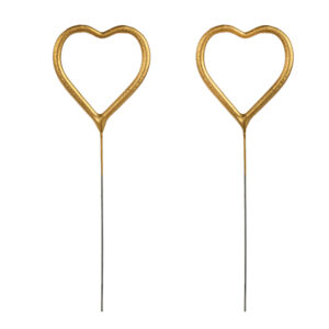 Sparklers Heart, gold, 16.5cm