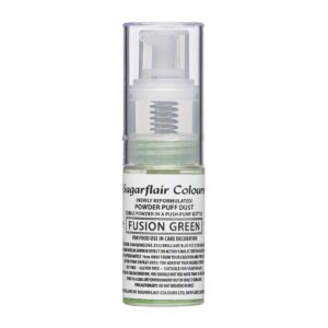 Sugarflair Pump Spray Powder Puff Dust - Fusion Green - 10g