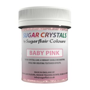 Sugarflair Sugar Crystals Baby Pink 40 g