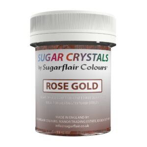 Sugarflair Sugar Crystals Rose Gold 40 g