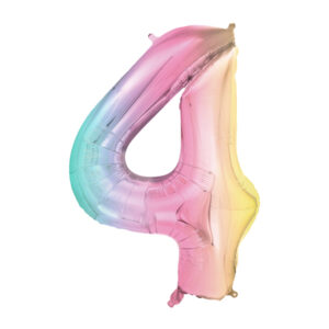 Muotofoliopallo, numero 4 pastelli sateenkaari 86cm