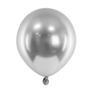 Glossy Balloons 12 cm, silver
