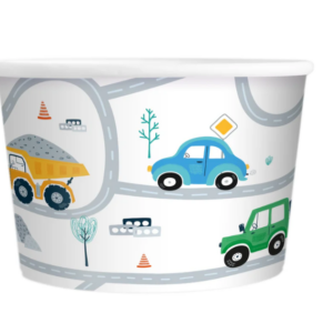 Ice cream cup, Vehicles 6pcs