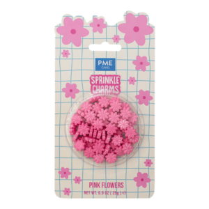 PME Pink flowers Sprinkles 25g