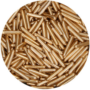 FunCakes Metallic Sugar Rods XL Light Gold 70 g