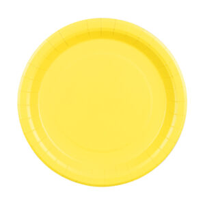 Paper Plates, yellow, 23 cm