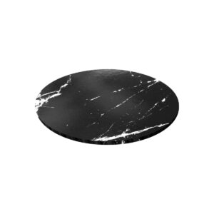Simply Making Matt Masonite Board Round Black Marble 25 cm