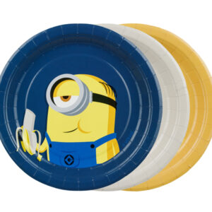 Paper plates Minions, 18 cm