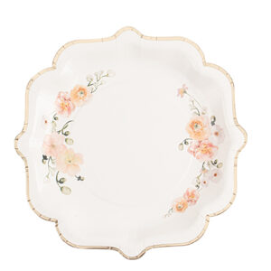 Paper plates, Peachy rose 8kpl