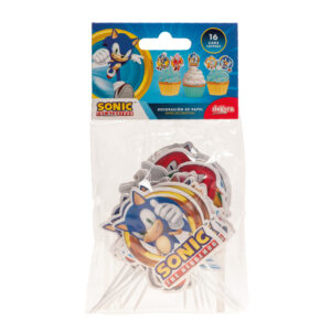 Cake toppers Sonic 16pcs