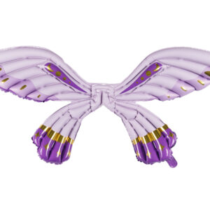 Ilmatäytteinen foliopallo, perhosen siivet violetti