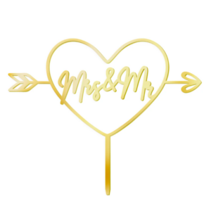 Mrs & Mr Cake Topper