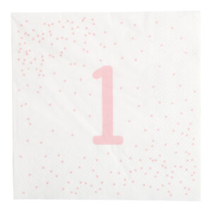 1v. pinkki lautasliinat 16kpl