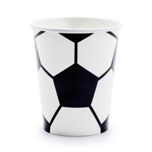 Paper cups Football, mix, 260 ml