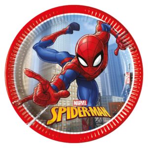 Spiderman World of web plates 20cm