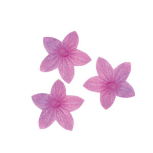 Edible cake decoration - Violet flowers 400pcs