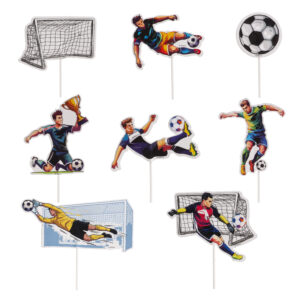 Cake Topper Football 16 pcs
