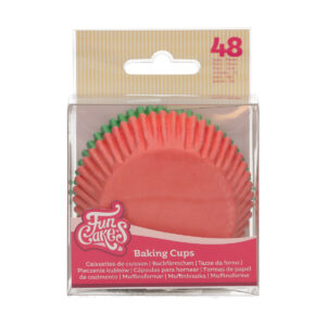 FunCakes Baking Cups Red / Green pk/48