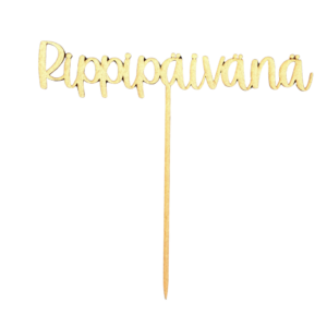 Wooden caketopper, rippipäivänä