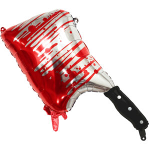 Foil Balloon Cleaver with Blood, 36.5x88.5 cm, mix