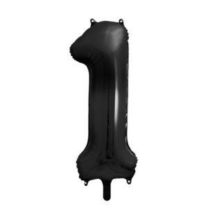 Muotofoliopallo, numero 1 musta 86cm