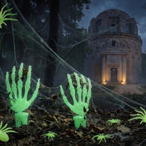 Glow-in-the-dark skeleton hands