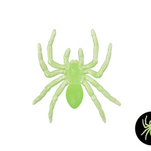 Small glow-in-the-dark spiders