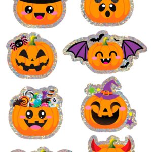 Assorted holographic halloween stickers
