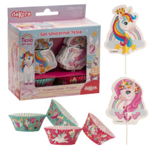 Dekora Baking Cups and Topper Set Unicorn set/72
