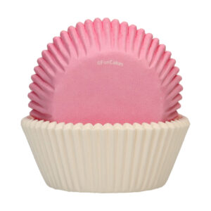 FunCakes Baking Cups Light Pink / White pk/48