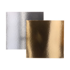 FunCakes Cake Card Gold/Silver Square 20 cm pk/100