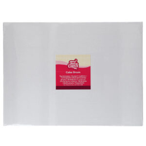 FunCakes Cake Drum Oblong 40x30cm White 20mm