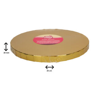 FunCakes paksu kakkualusta 2cm Ø25 cm, kulta