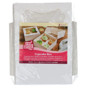 FunCakes Cupcake Box 4 - White pk/3