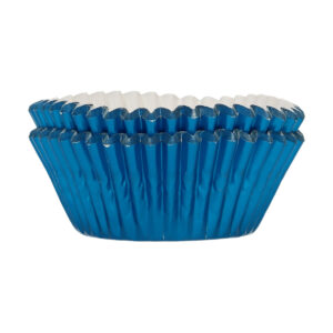 FunCakes Foil Baking Cups - Metallic Blue pk/48