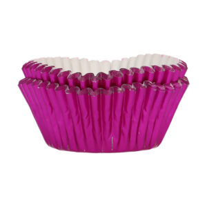 FunCakes Foil Baking Cups - Metallic Pink pk/48