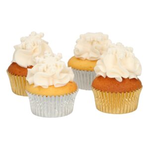 FunCakes Fondant Decorations Ice Crystal White set/12