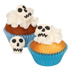 FunCakes Fondant Decorations Skulls set/8
