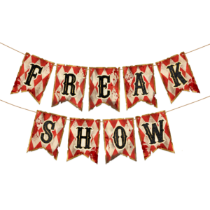 Halloween Freak Show Banner, 120x17 cm