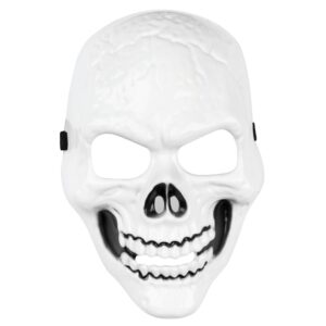 Halloween Mask Skull White 26x17cm